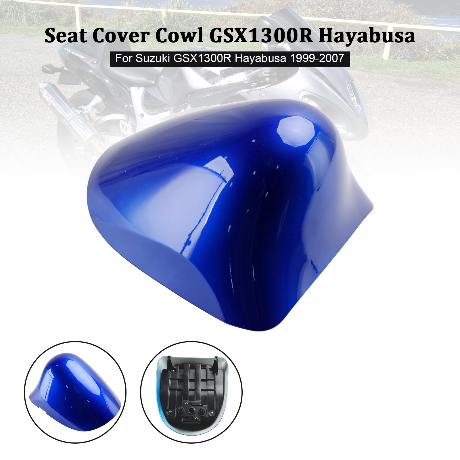 99-07 Suzuki GSX1300R GSX-R1300 Hayabusa Cubierta de carenado del asiento trasero