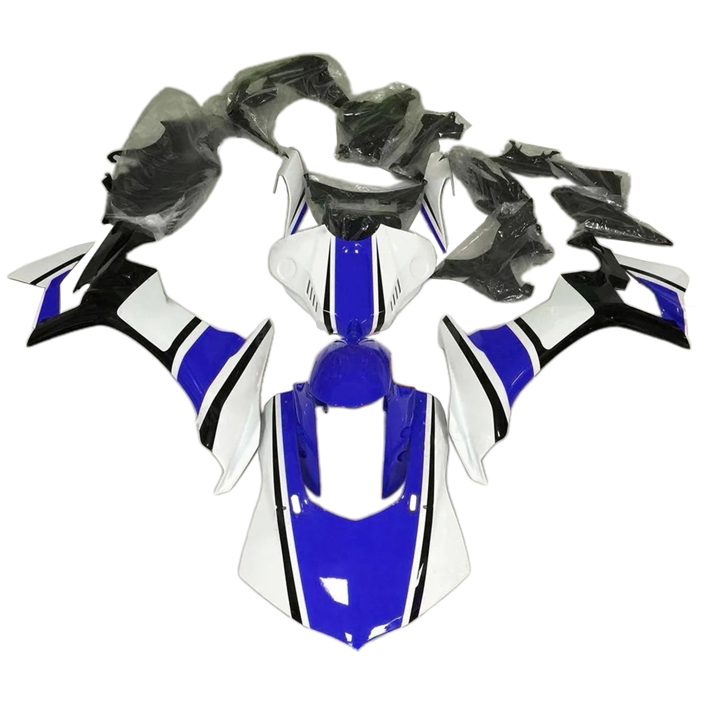 Amotopart 2020-2024 YAMAHA YZF R1 Černá modrá bílá kapotáž