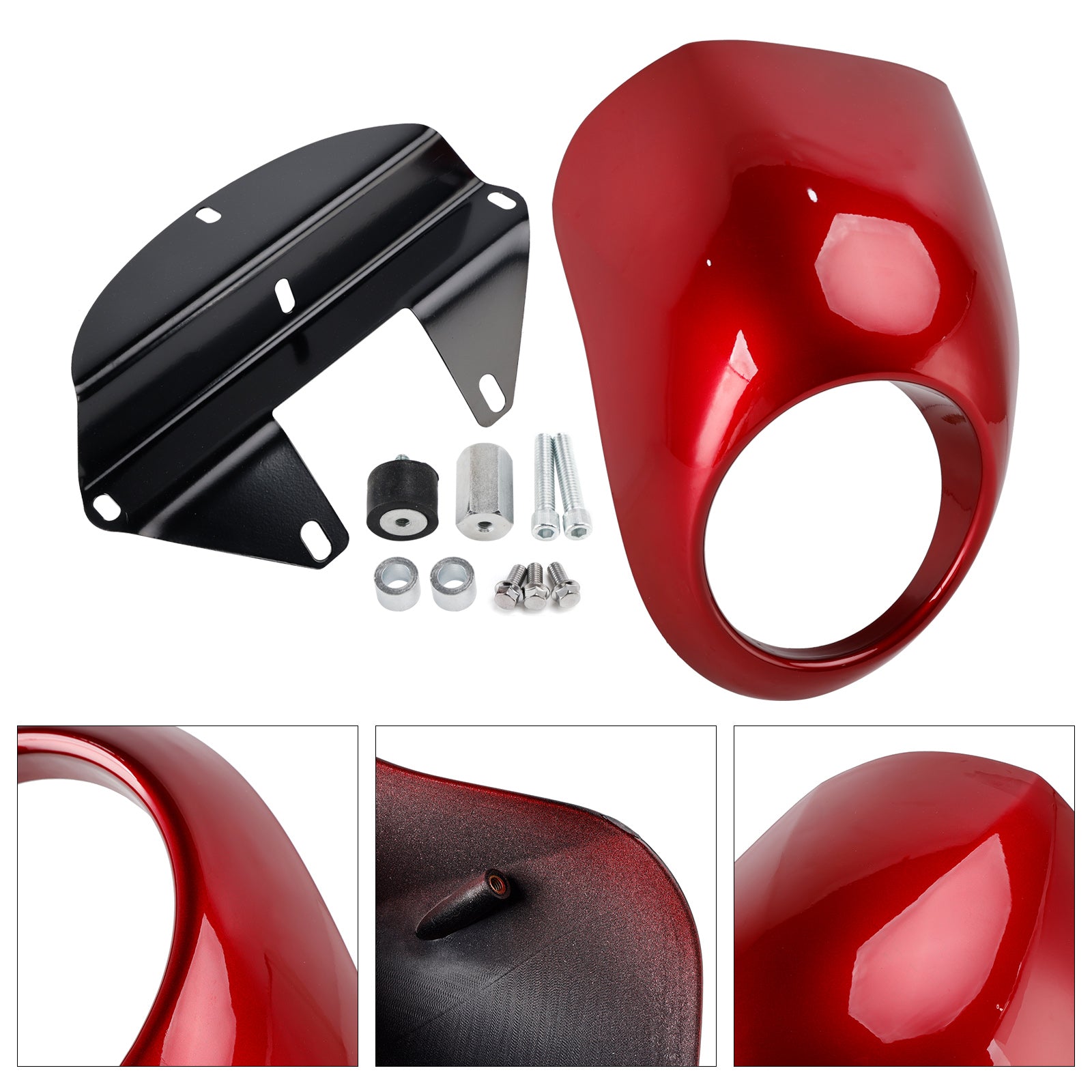 1973-up Sportster Dyna XL 883 1200 FX Headlight Fairing Light Cover