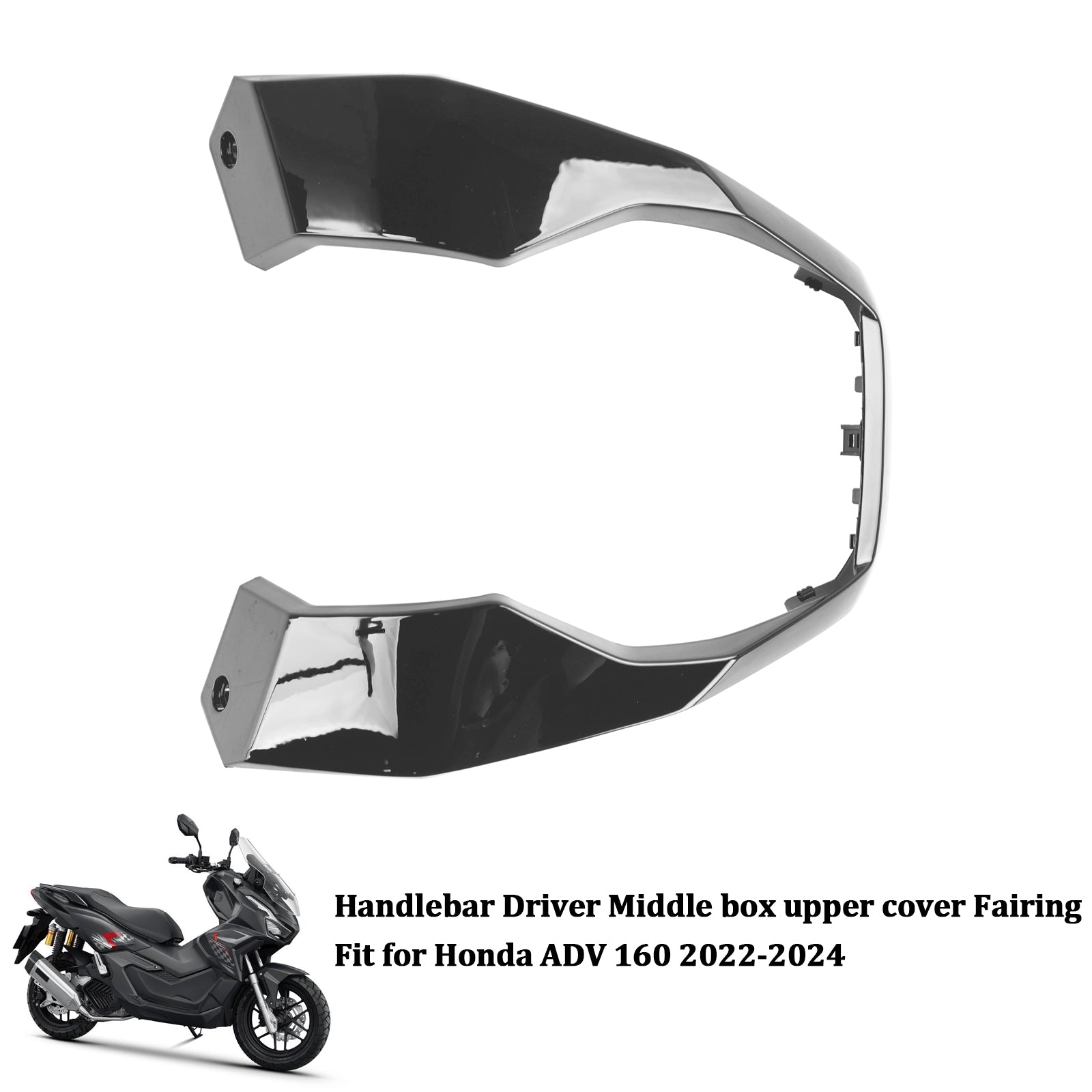 23-24 Honda Adv 160 Lenker Fahrer Mittelkasten Untere Abdeckung Verkleidung