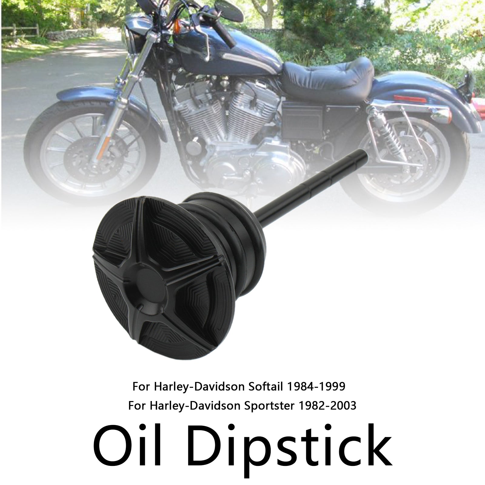 Softail 84-99 Sportster 82-03 Oil Dipstick Tank Cap Plug