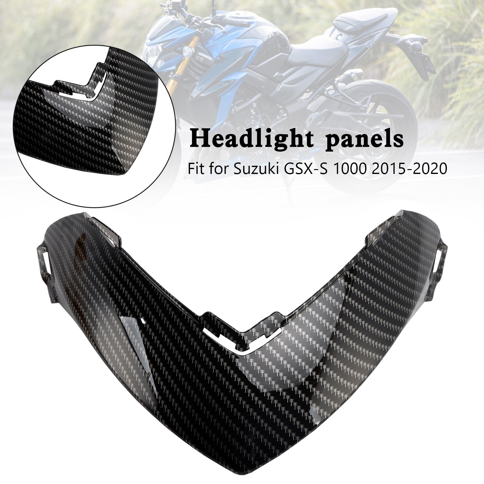 Suzuki GSX-S 1000 2015-2020 Carbon Front Nose Headlight panels Fairing
