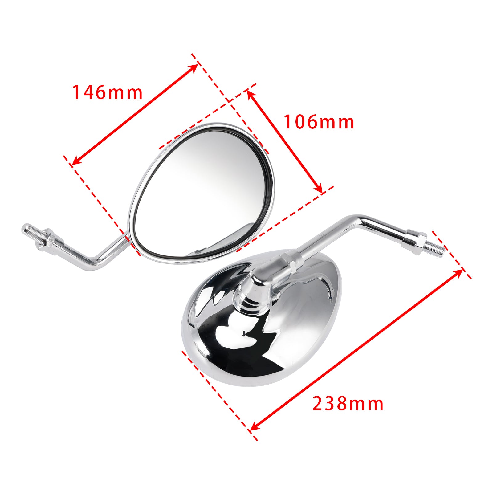 Indian Chief Chieftain Roadmaster Springfield Rear View Side Mirrors LH & RH