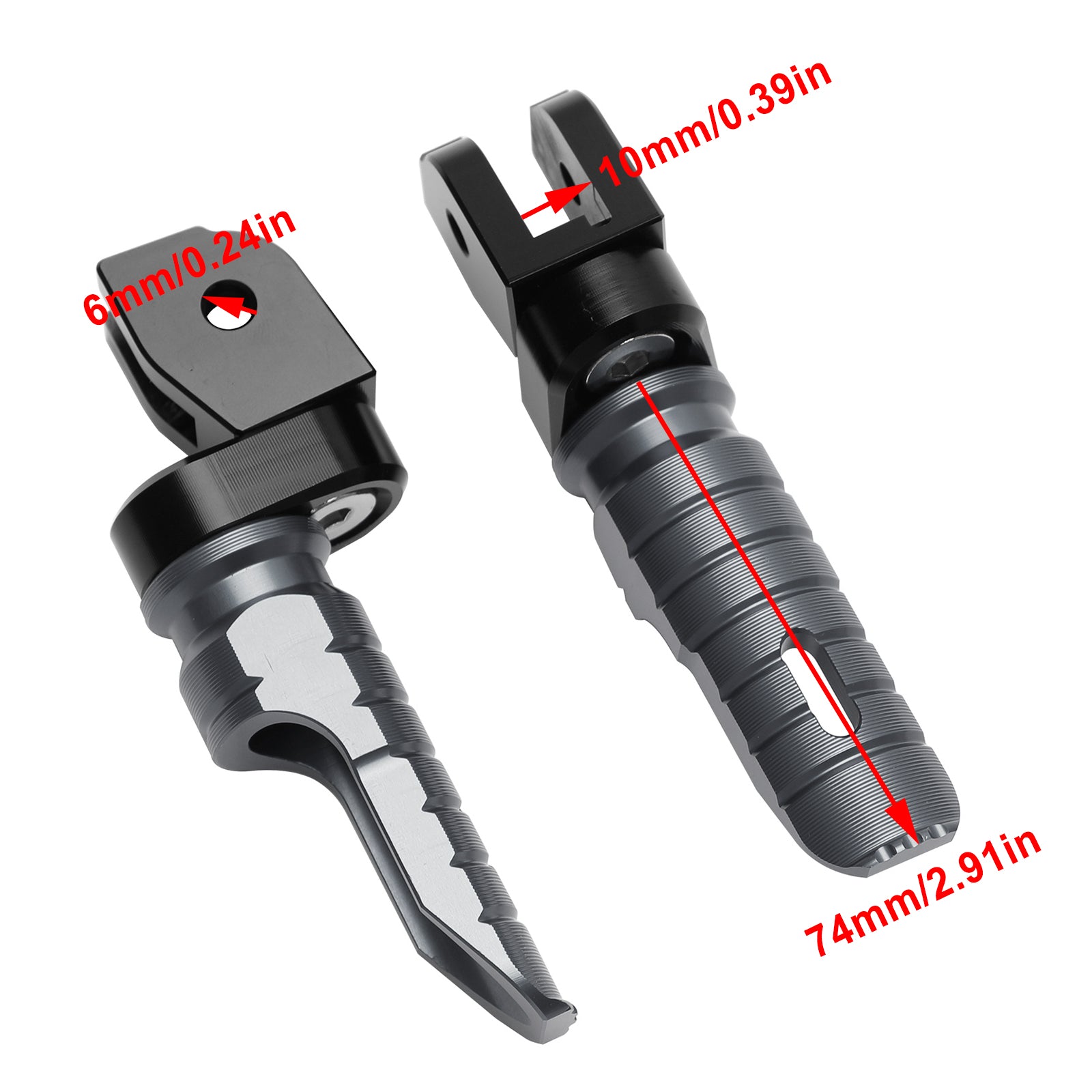 Voorste voetsteunen voeten Pin geschikt voor Ducati Monster 821 937 950 1100/s/EVO 1200/s/r