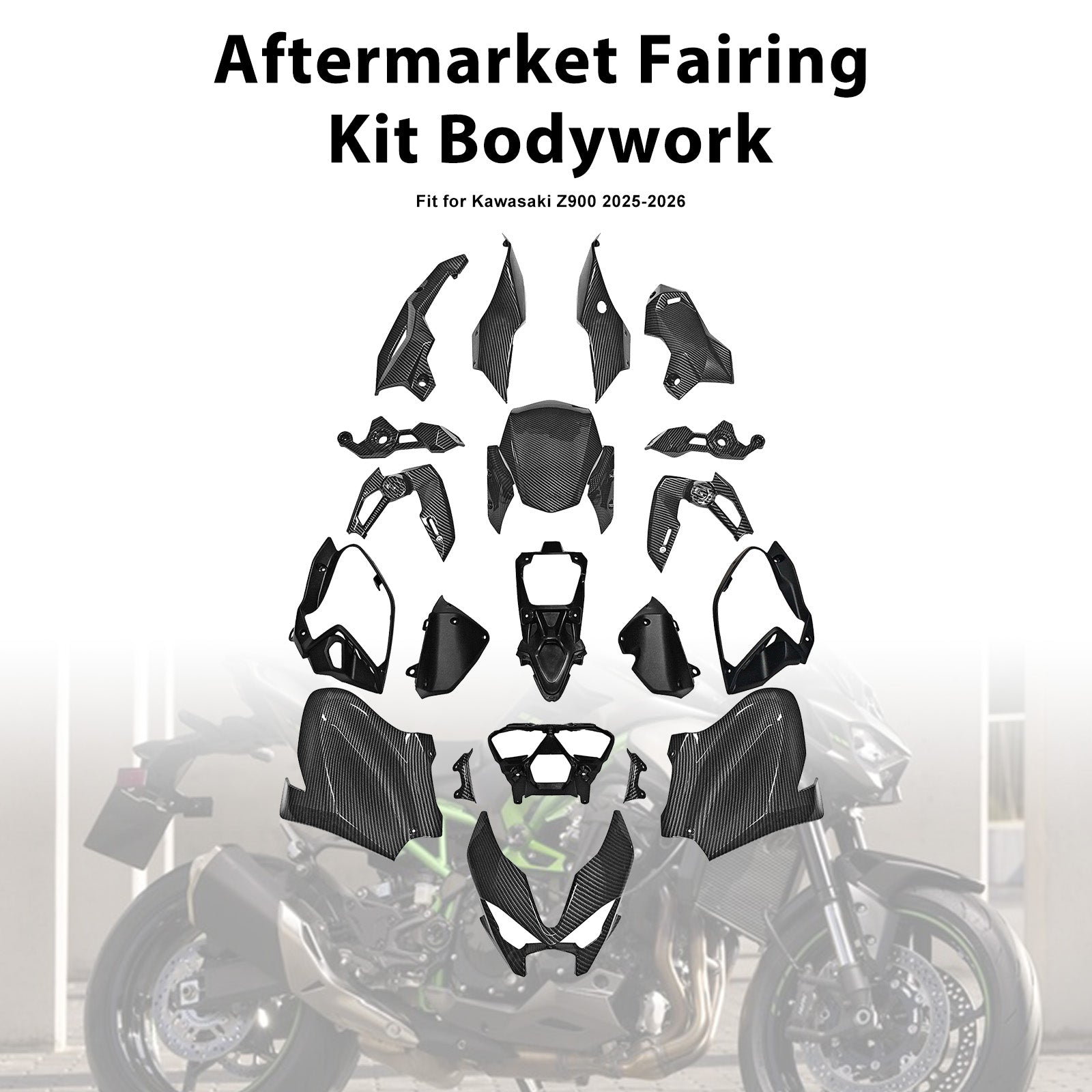 Amotopart 2025–2026 Kawasaki Z900 Verkleidungsset-Kollektion