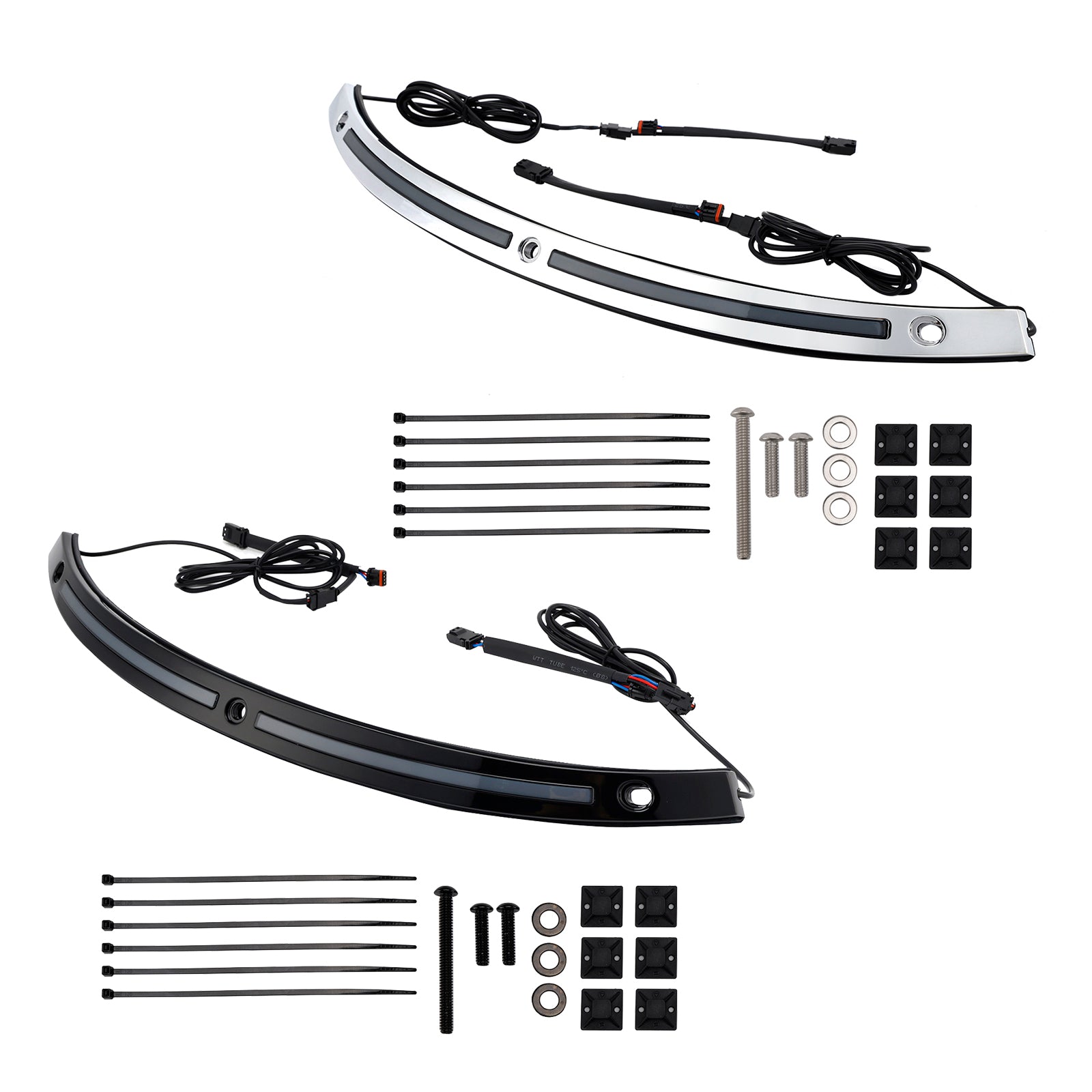 2014+ Touring Electra Glide LED Running Turn Signal Light Windshield Trim