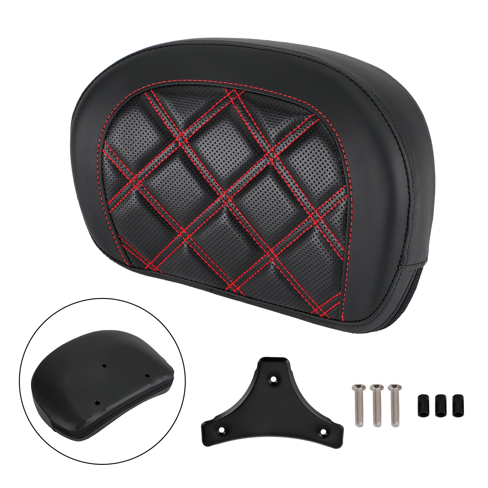 Driver Rider Sissy Bar Seat Backrest Pad for CVO Street Glide FLHXSE 2015-2021