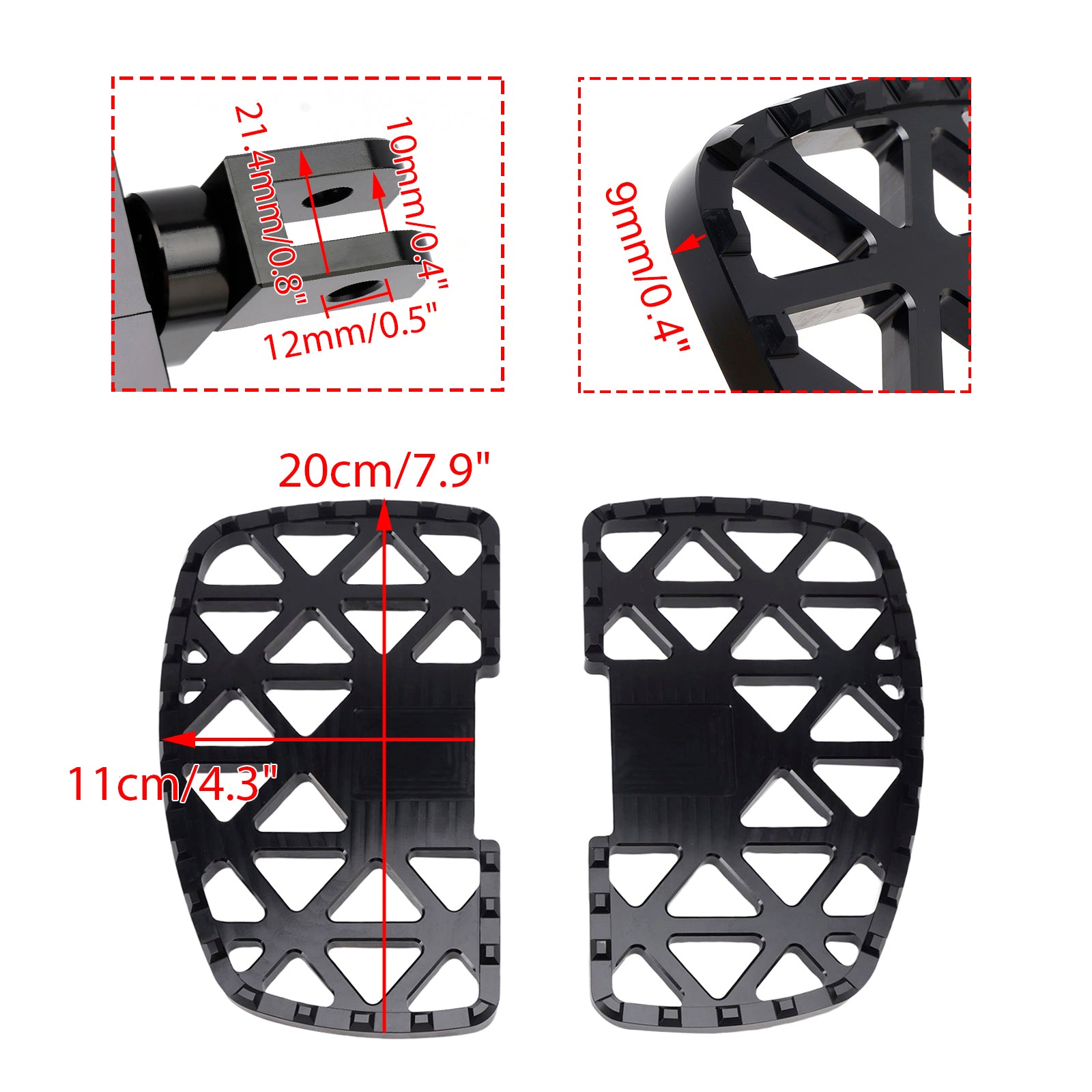 BMW R12 R12S 2024-2025Front Footrests Foot Pegs