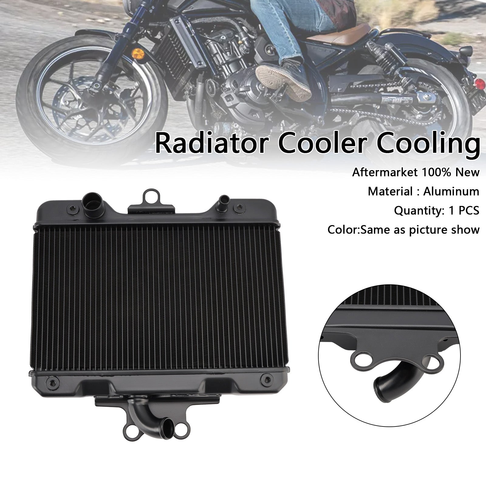2021-2024 Honda Rebel CM1100 CMX1100 Radiatorkylmotorkylare