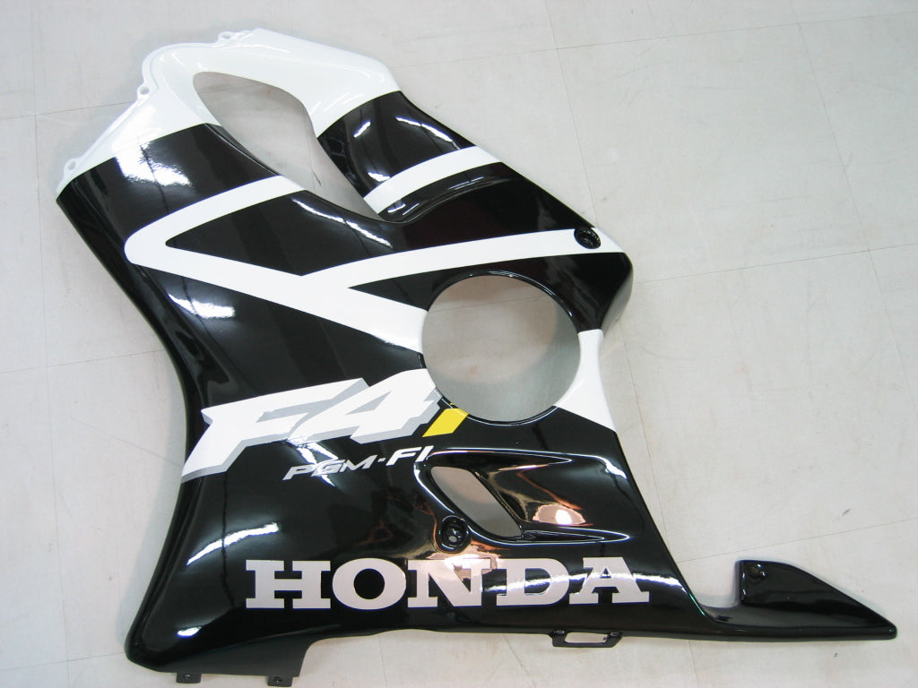 Amotopart 2004-2007 Honda CBR600 F4I White & Black Fairing Kit