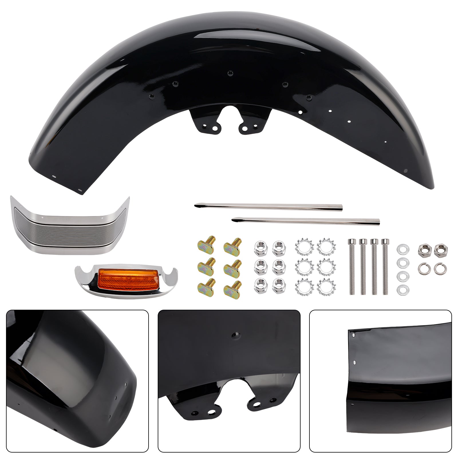 2014-2024 Harley Touring Electra Glide Ultra Limited Steel Front Fender Mudguard