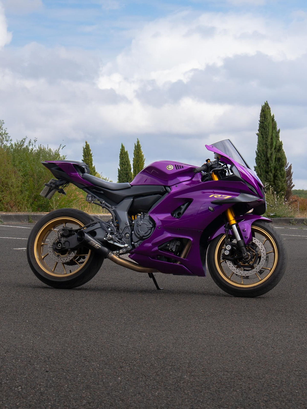 Kit carena Amotopart 2021-2025 Yamaha YZF-R7 viola lucido