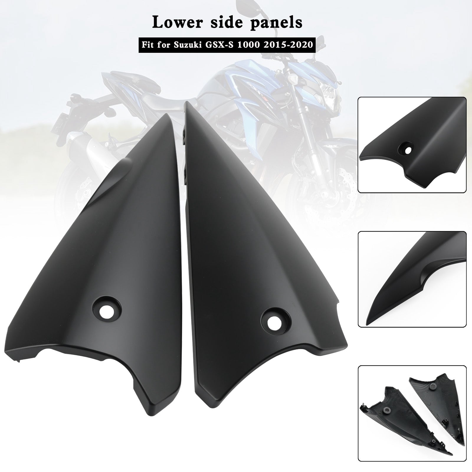 Panneaux de pan de ventre supérieur cavening de côté inférieur pour Suzuki GSX-S 1000 2015-2020