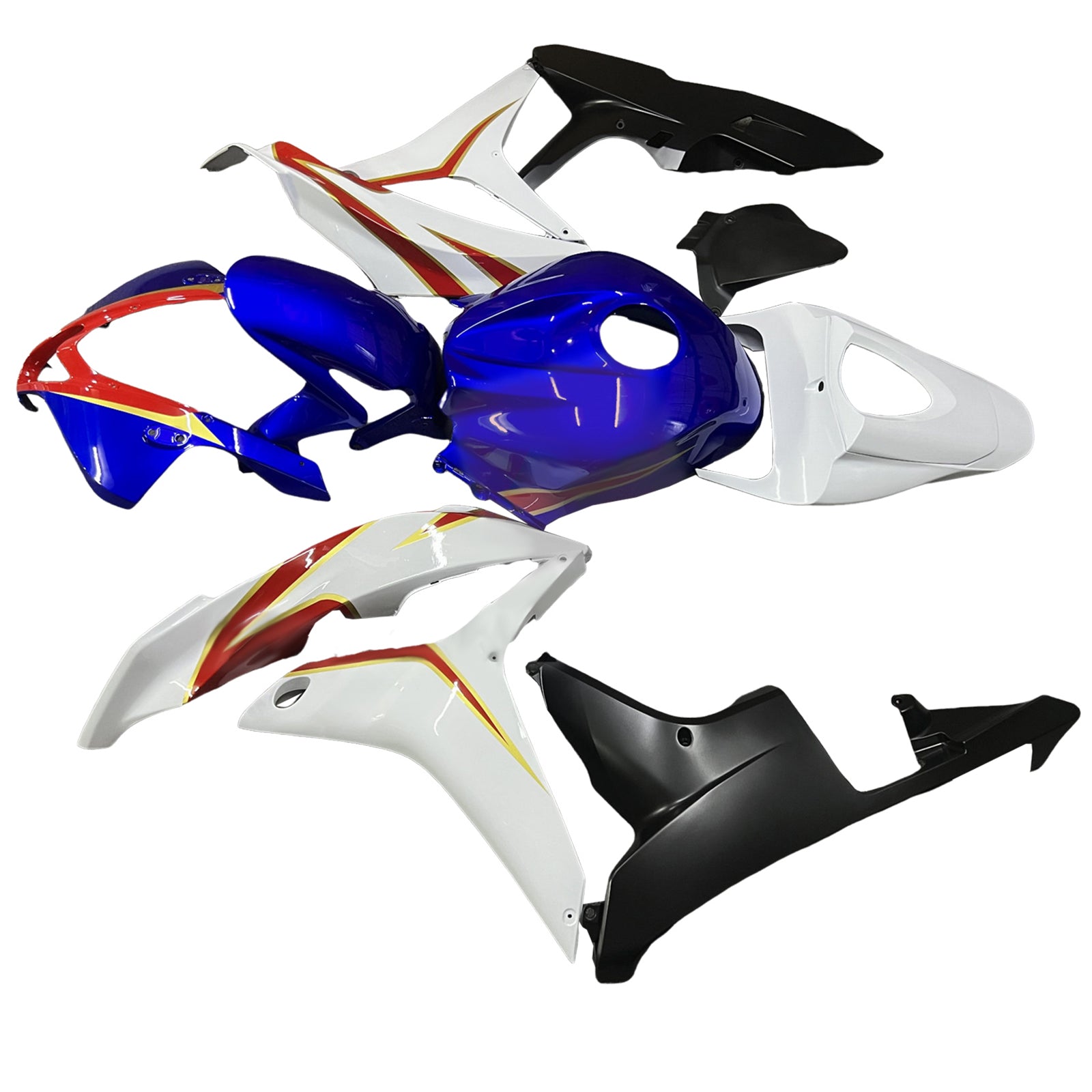 Amotopart 2007-2008 Honda CBR600RR Blue Black White Red Fairing Kit