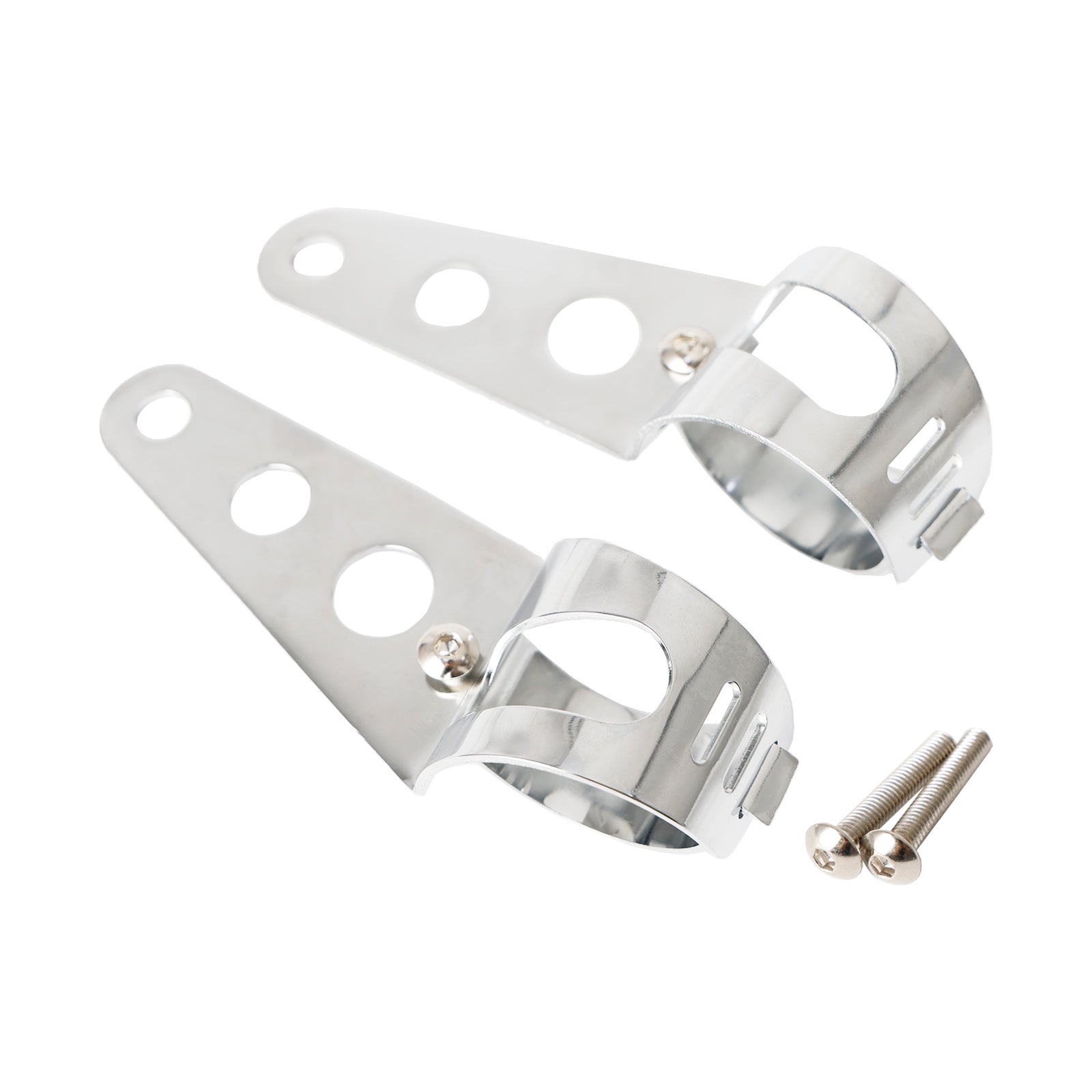 43mm-50mm Fork Motocicleta Adaptador do porta-farol de farol Chrome Monte Suporte