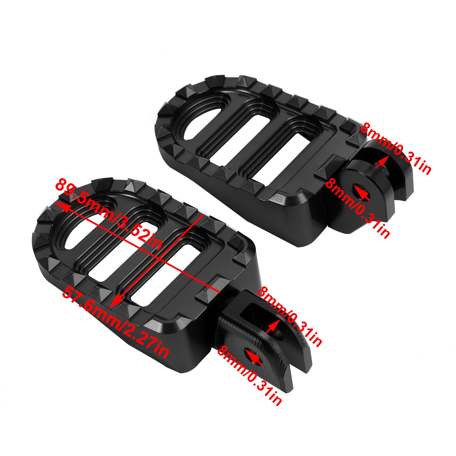 2017-2023 Bonneville Bobber 2020-2023 Rocket 3r Pedra dos pés do pé da frente