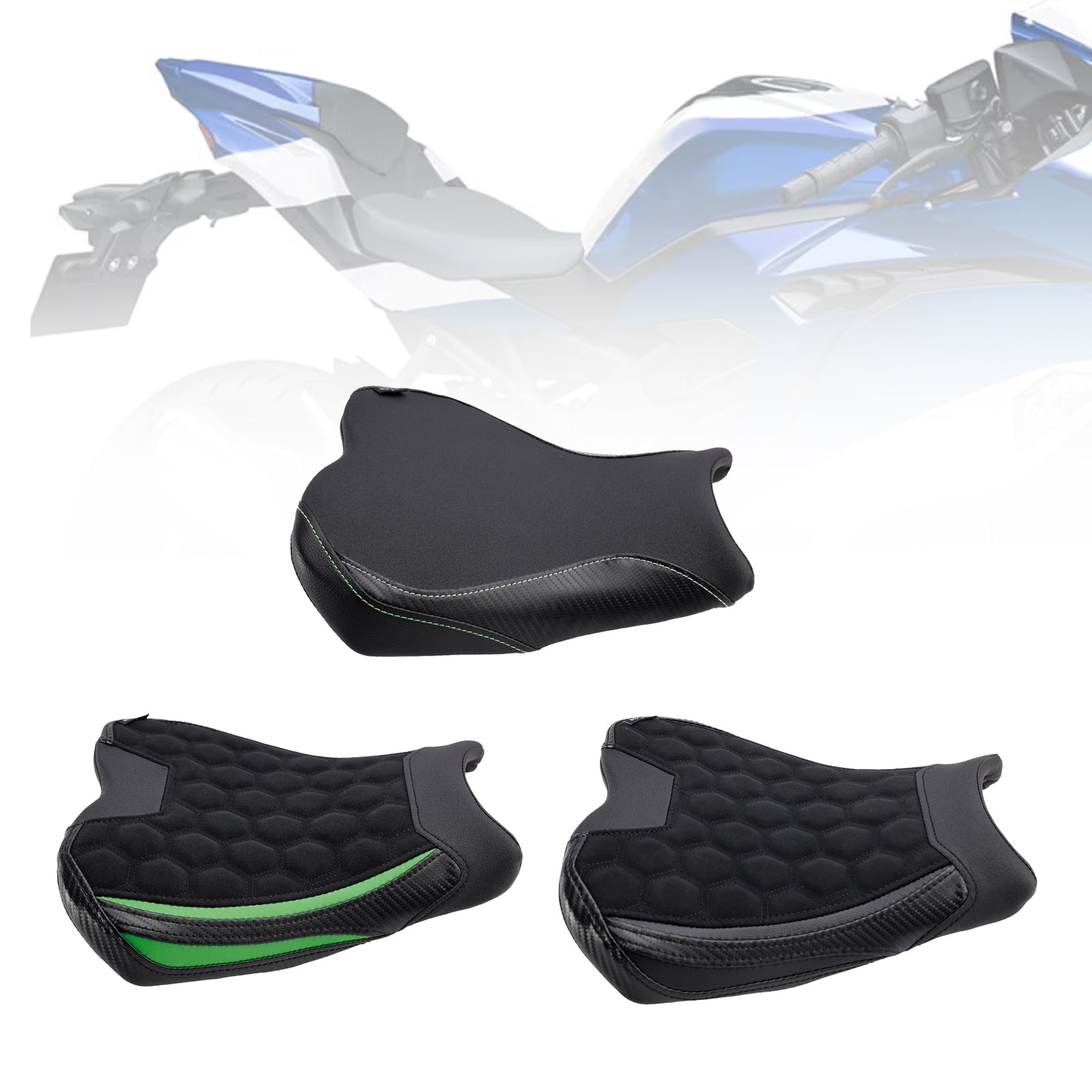 2023 Kawasaki Ninja Zx-4R Zx-4Rr Front Driver Seat Raider Cushion Green