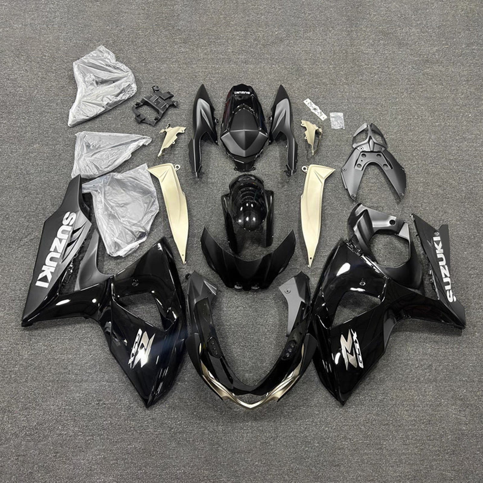 Amotopart 2009-2016 Suzuki GSXR1000 Black Fairing Kit