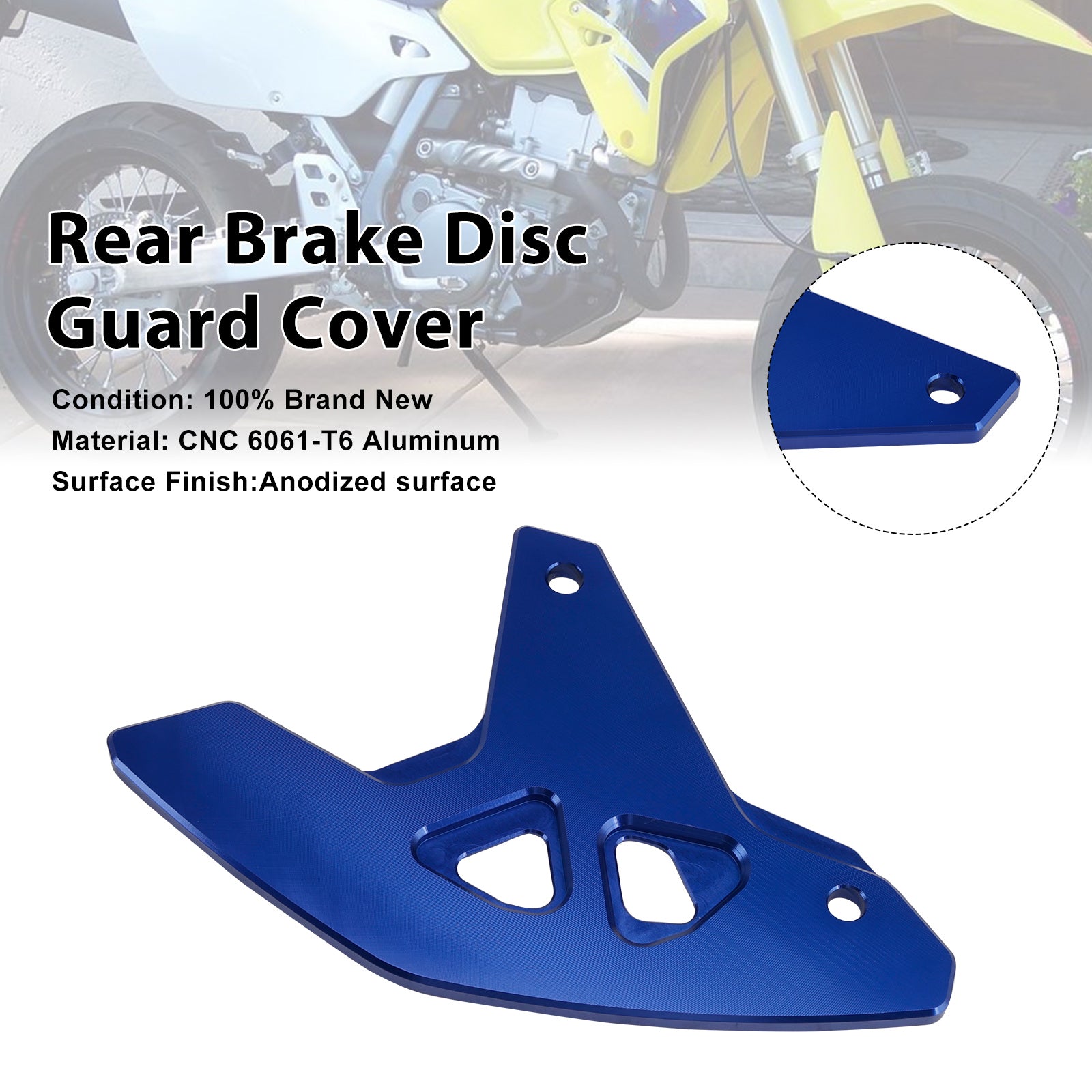 2000-2024 Suzuki DR-Z400SM DRZ400/S/E Rear Brake Disc Guard Cover