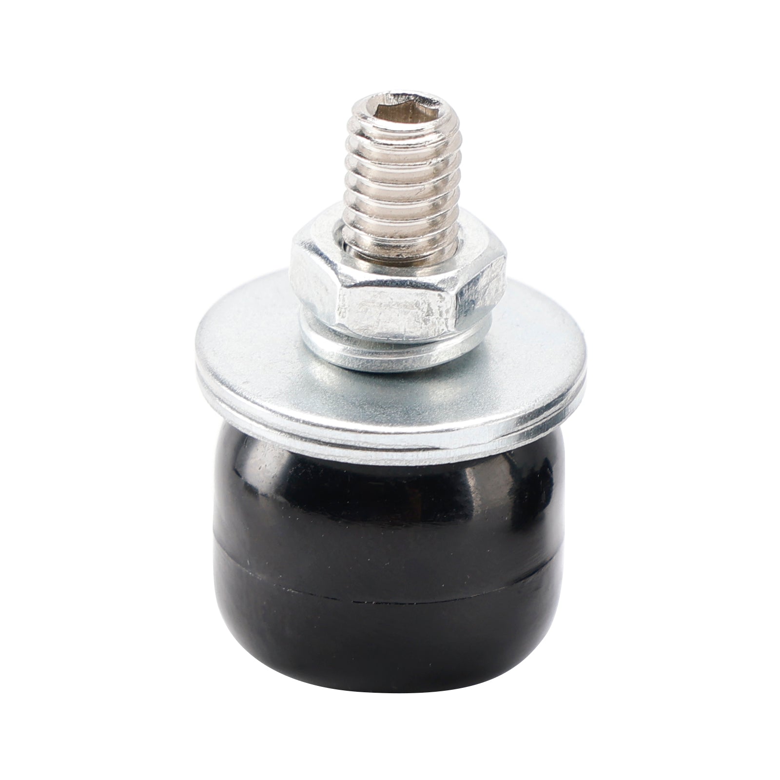 X4 M6 Plastic Custom Head Skull License Plate Frame Screws Bolts Hardware Black