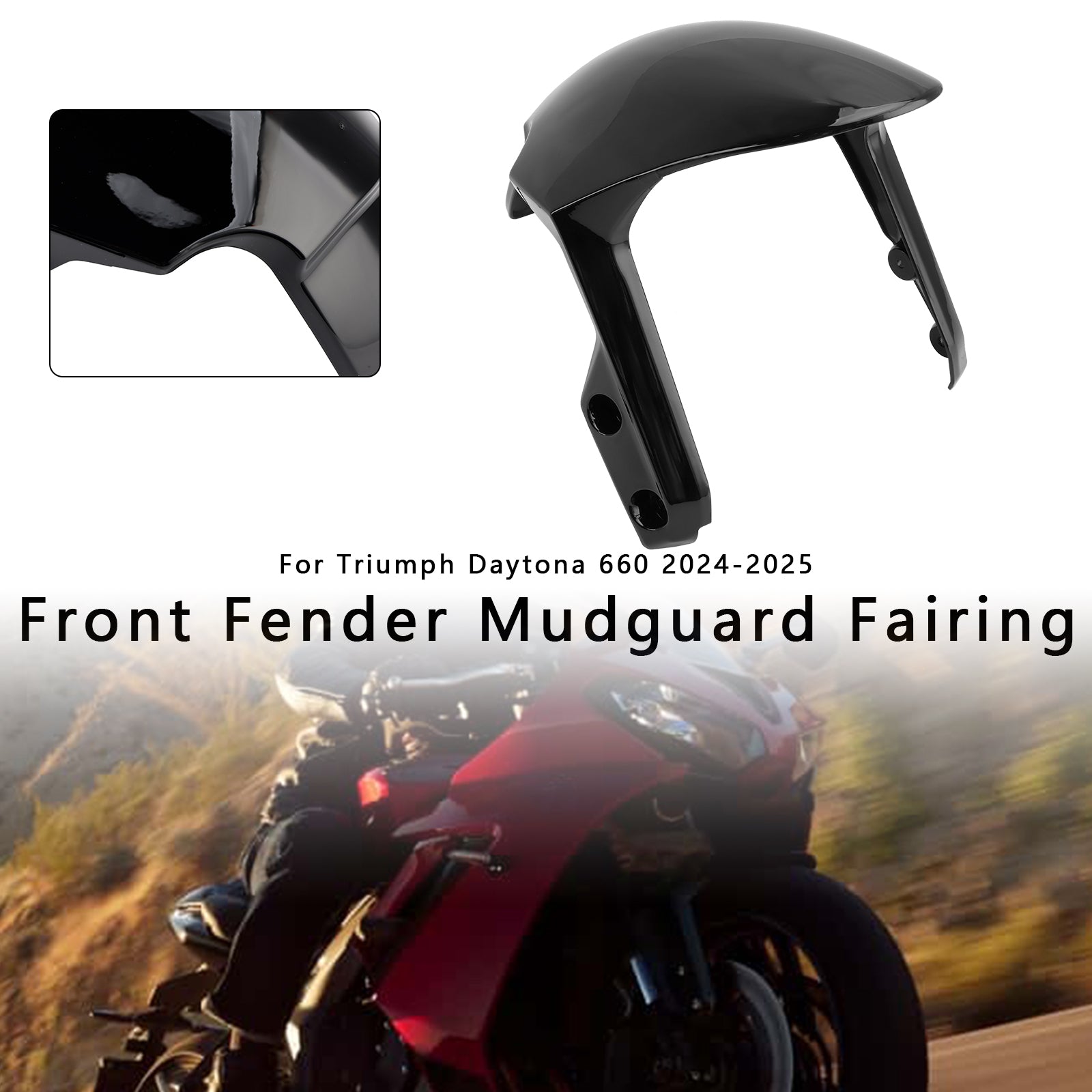 Daytona 660 2024-2025 Front Fender Mudguard Fairing Cowl