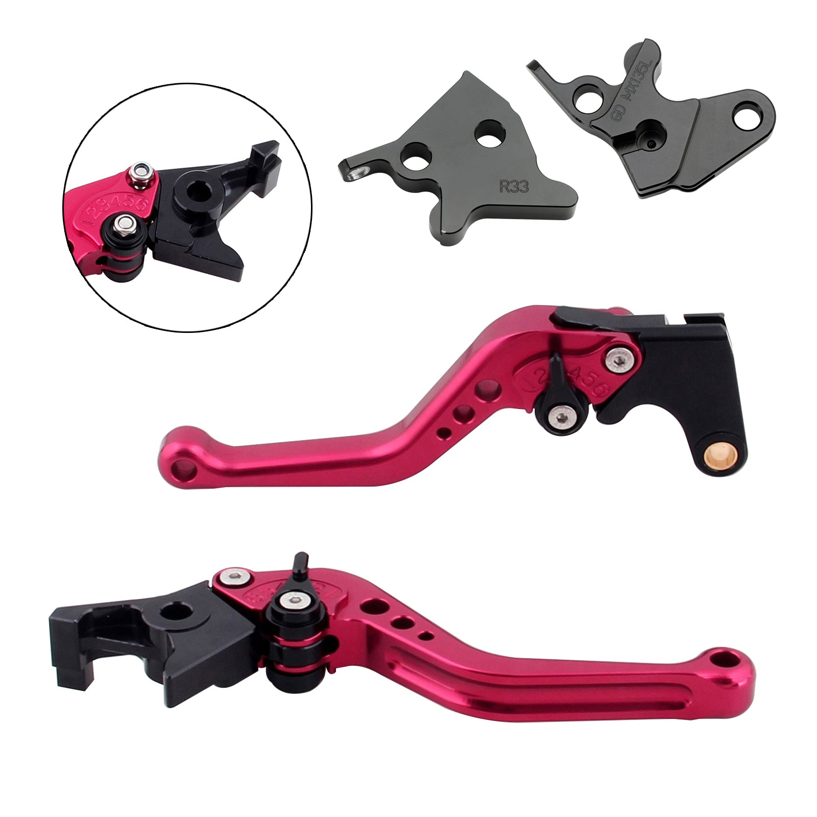 Yamaha YBR125 2005-2014 Nouveau levier de frein à embrayage court