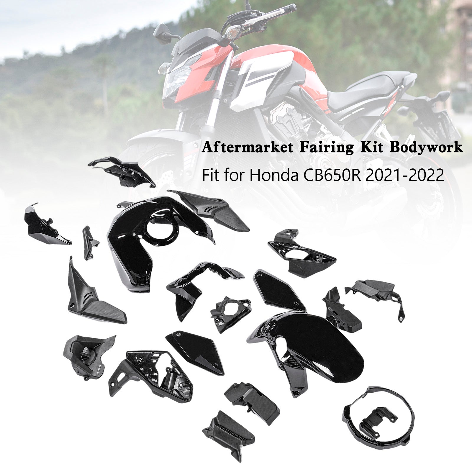 Amotopart (21-23) Zestaw Fairing Honda CB650R