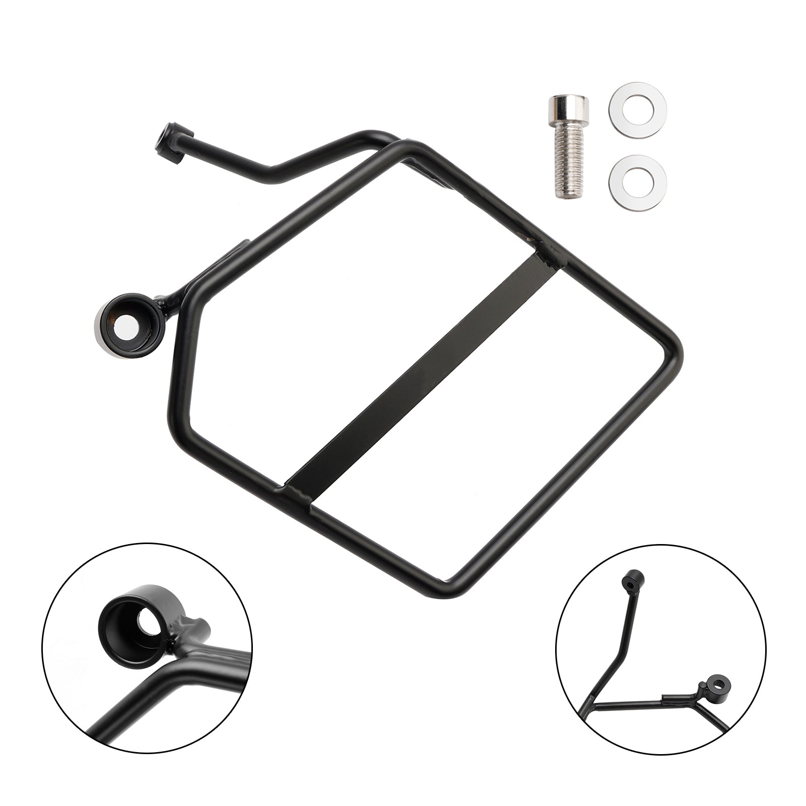 18-24 Honda Monkey 125 Luggage Rack Side Saddle Bag Mount Bracket Left Black