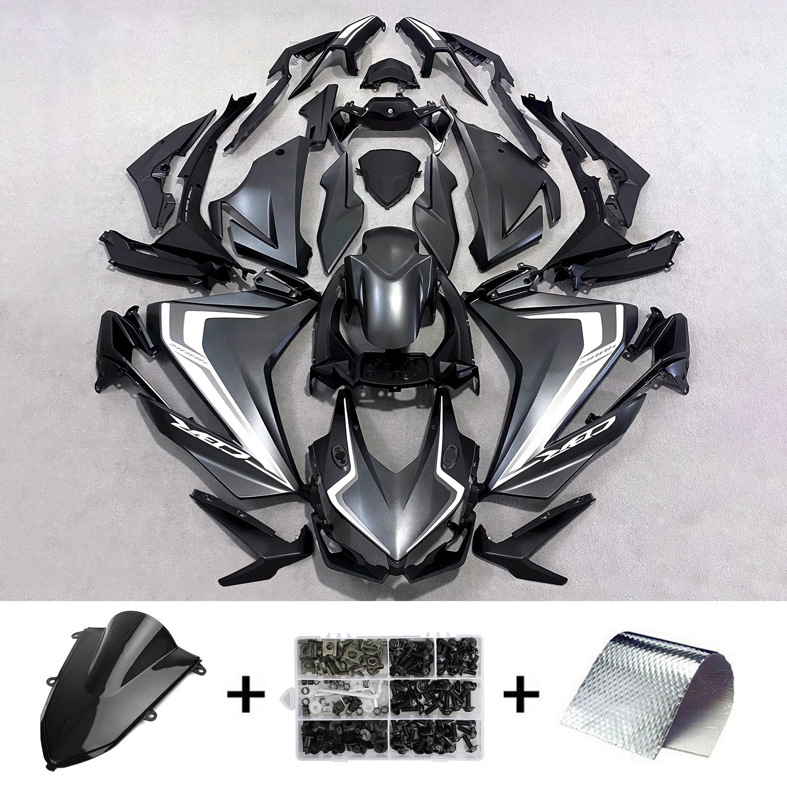 Amotopart 2022-2023 Honda CBR500R Black Fairing Kit