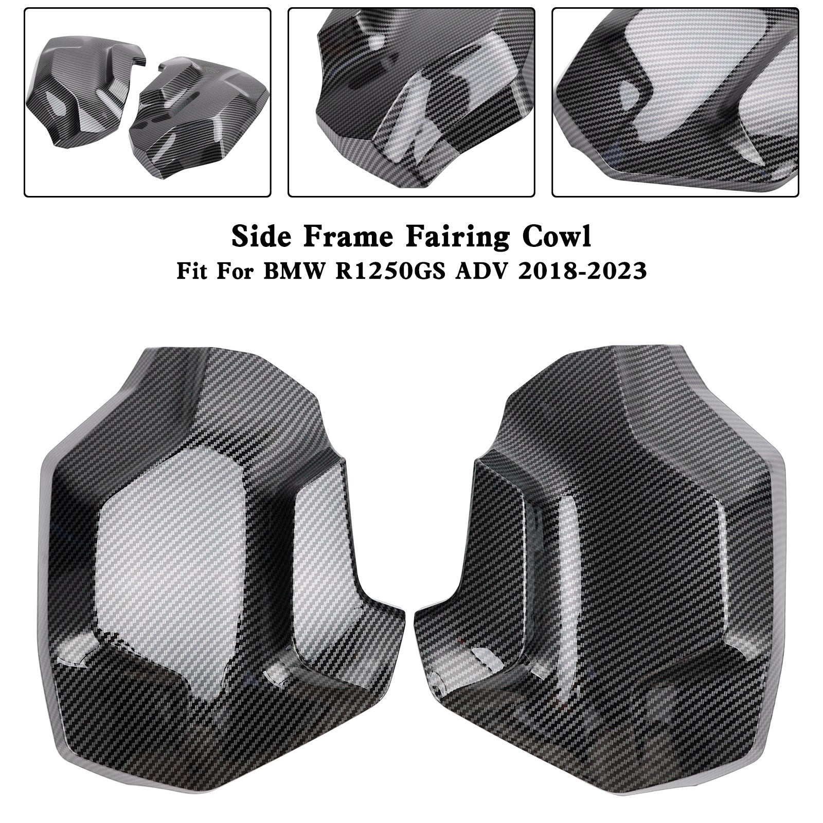 18-23 BMW R1250GS Adv Boczna ramka Fairing Fairing Cowl Strażnik pokrywa chłodnicy