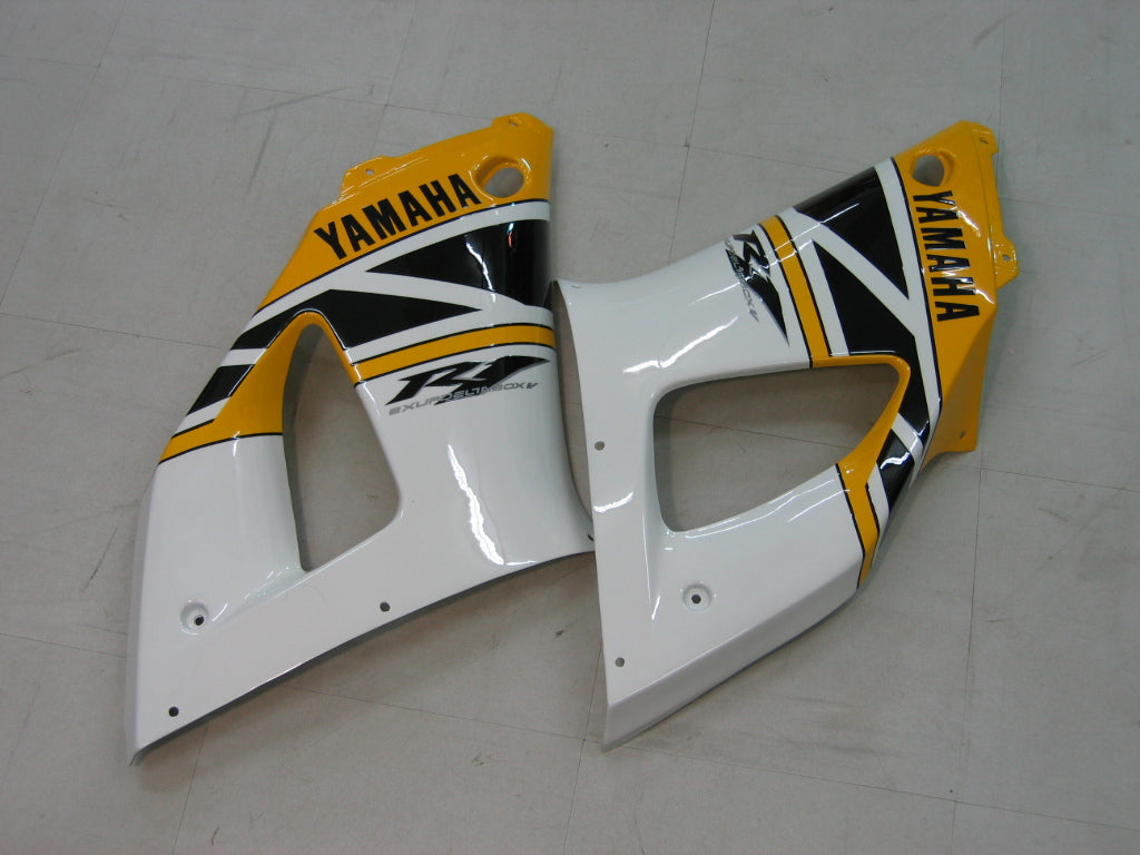 Amotopart 1998-1999 Yamaha YZF 1000 R1 Jaune&Kit de carénage noir