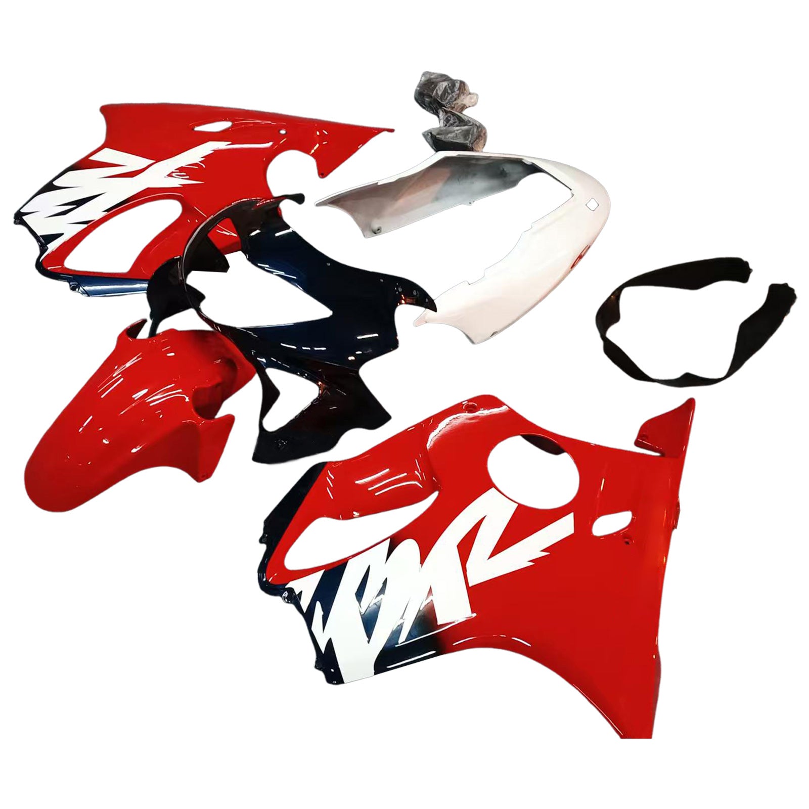 Amotopart 1999-2000 Honda CBR600 F4 Red White Black Fairing Kit