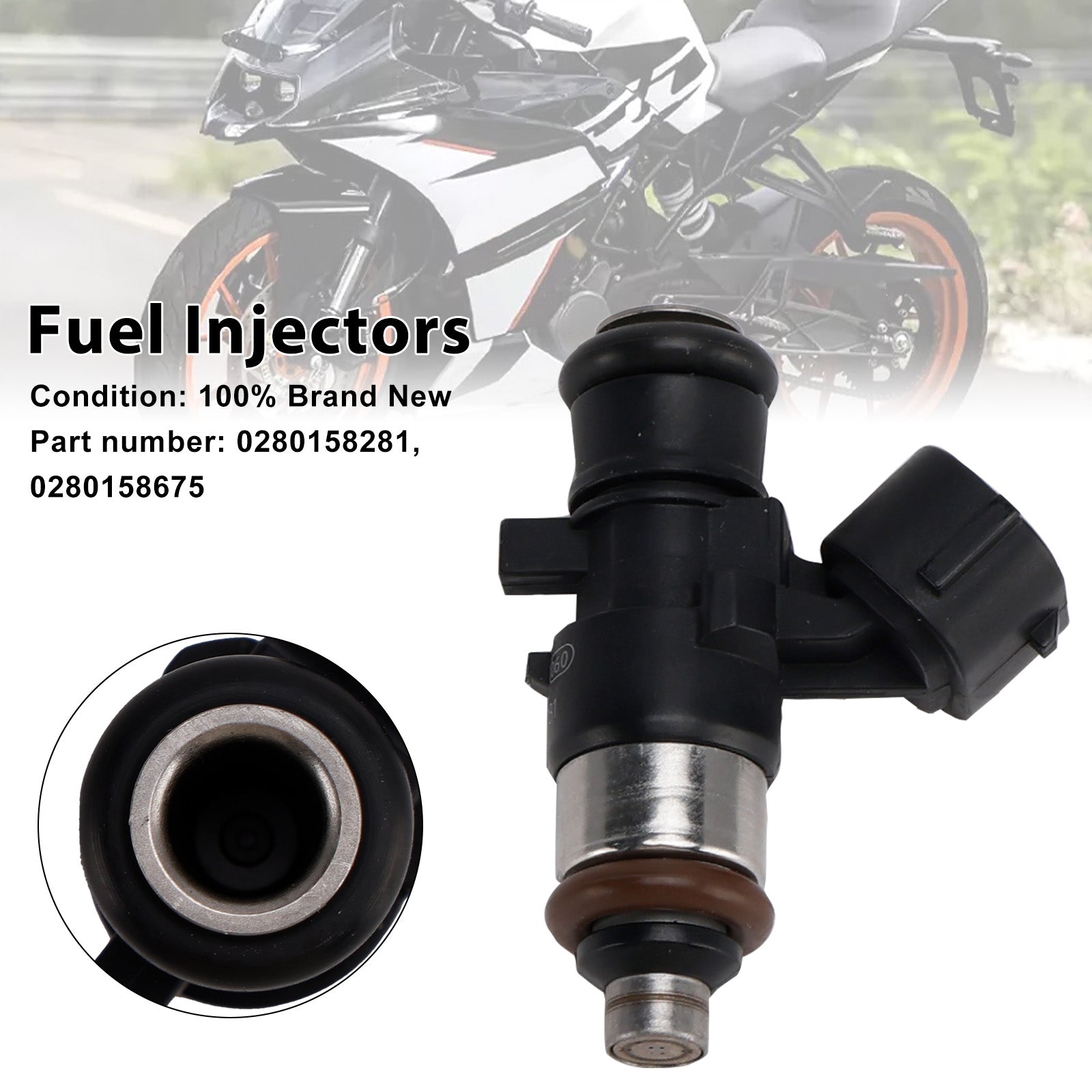 RC 125 200 125i 16-22 DUKE Fuel Injectors 0280158675 0280158281