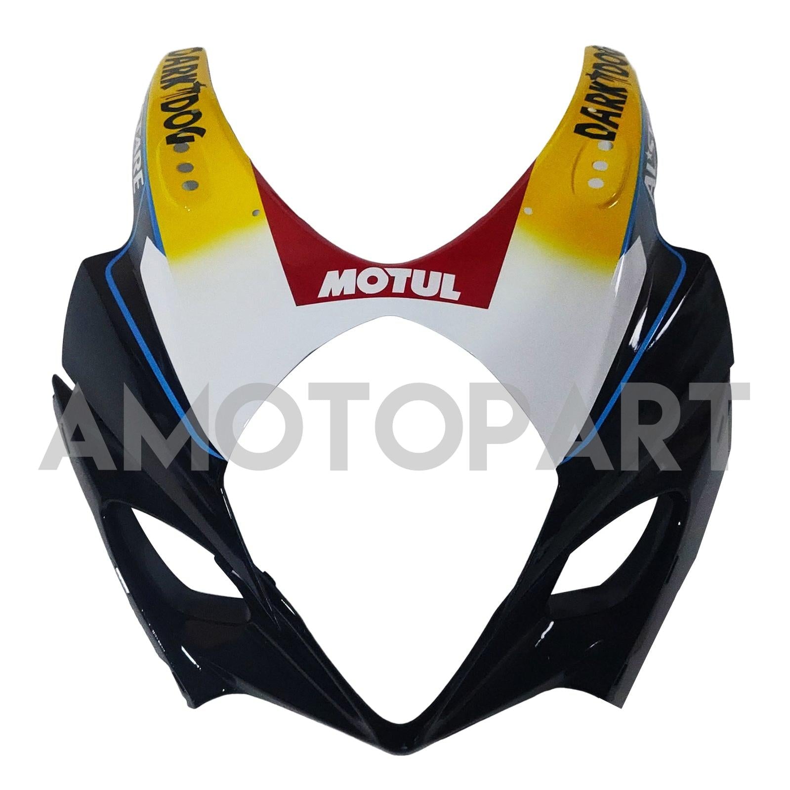 Amotopart 2007-2008 Suzuki GSXR1000 Black White Yellow Fearing Kit
