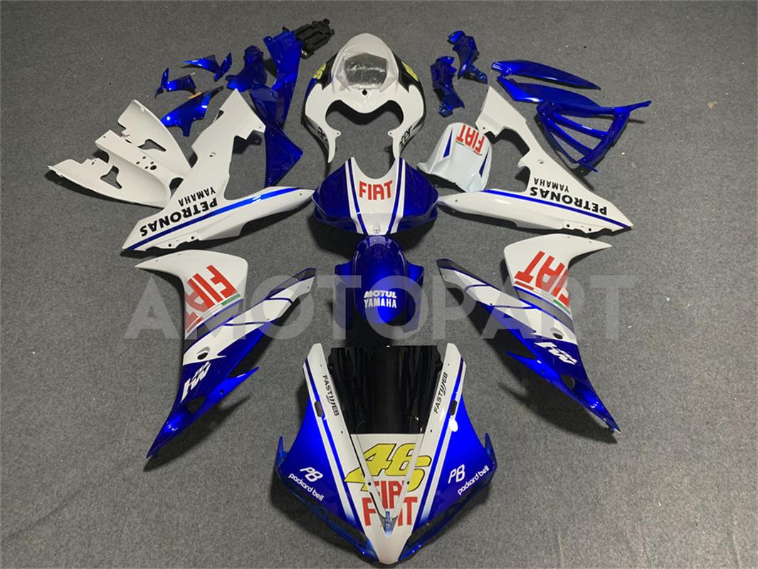 Amotopart Yamaha YZF 1000 R1 2004-2006 White&Blue Style1 Fairing Kit