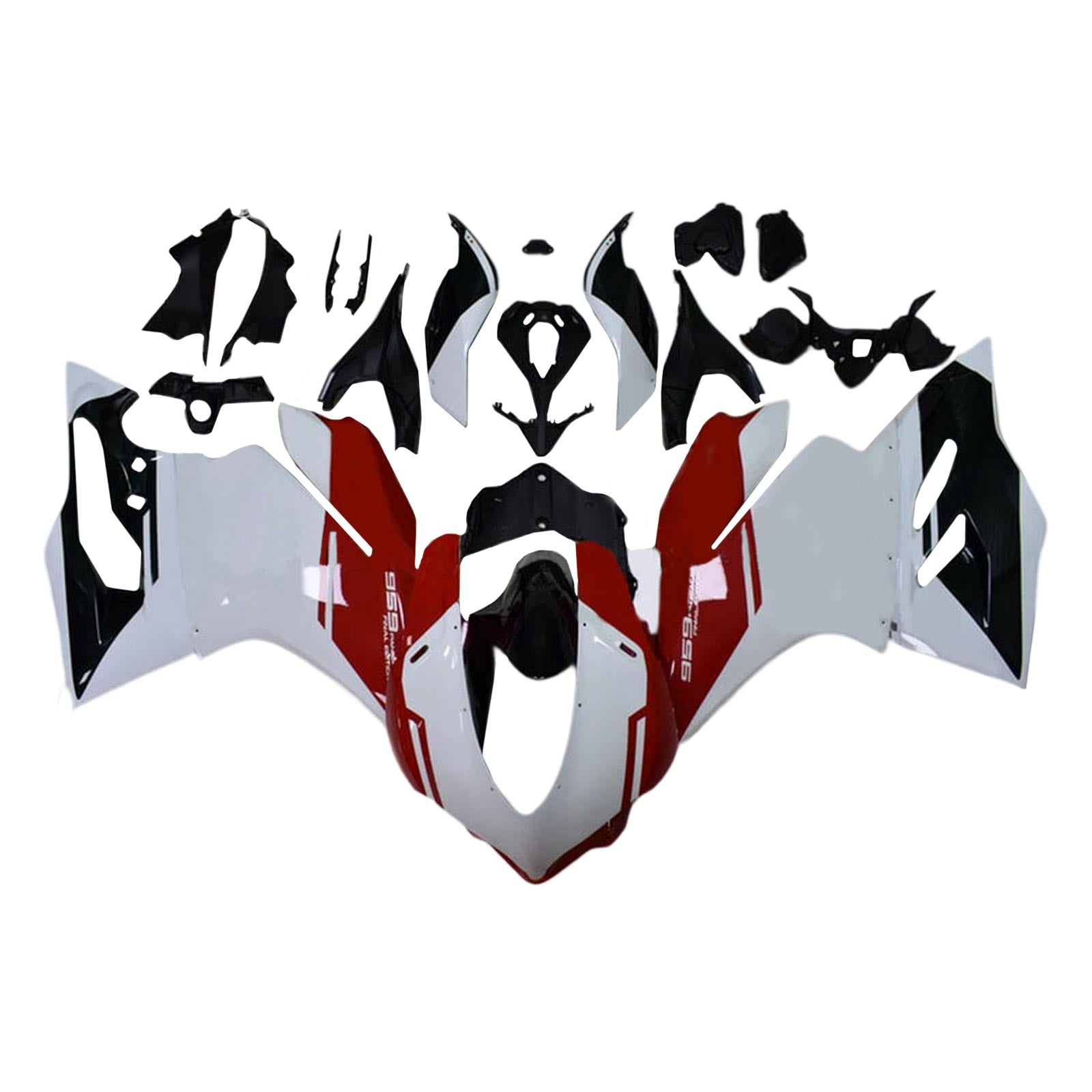 Amotopart 2015-2020 Ducati 959 Red Black White Faxing Kit