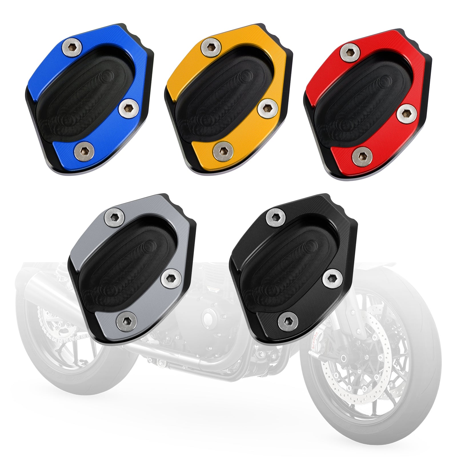 19-21 Speed Twin 1200 & 16-19 Thruxton 1200/R Kickstand Förstora plattplatta