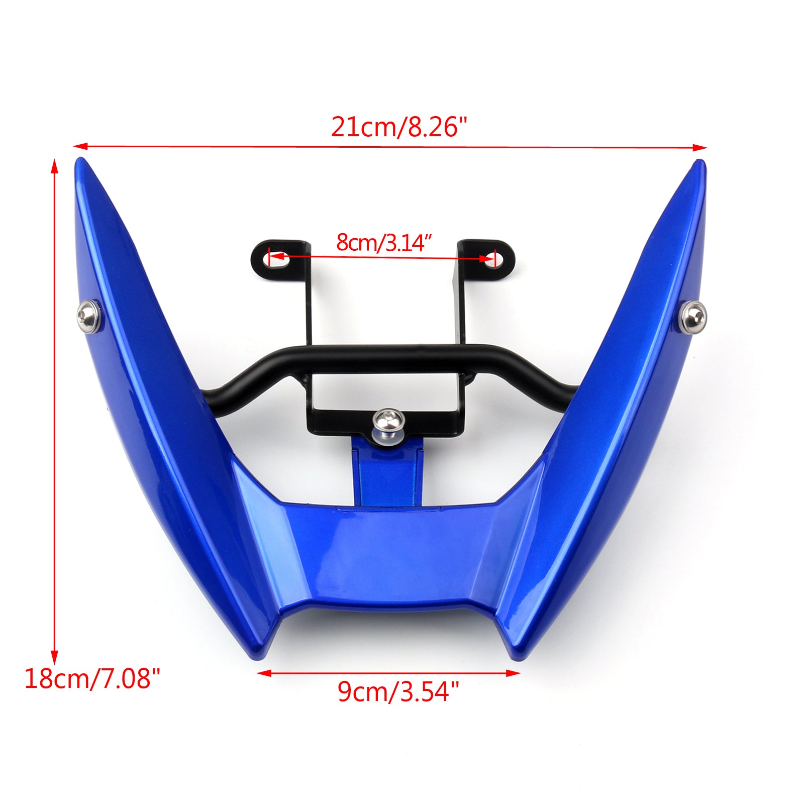 2014-2016 Yamaha MT-09 FZ-09 Front Upper Headlight Fairing Bracket Blue