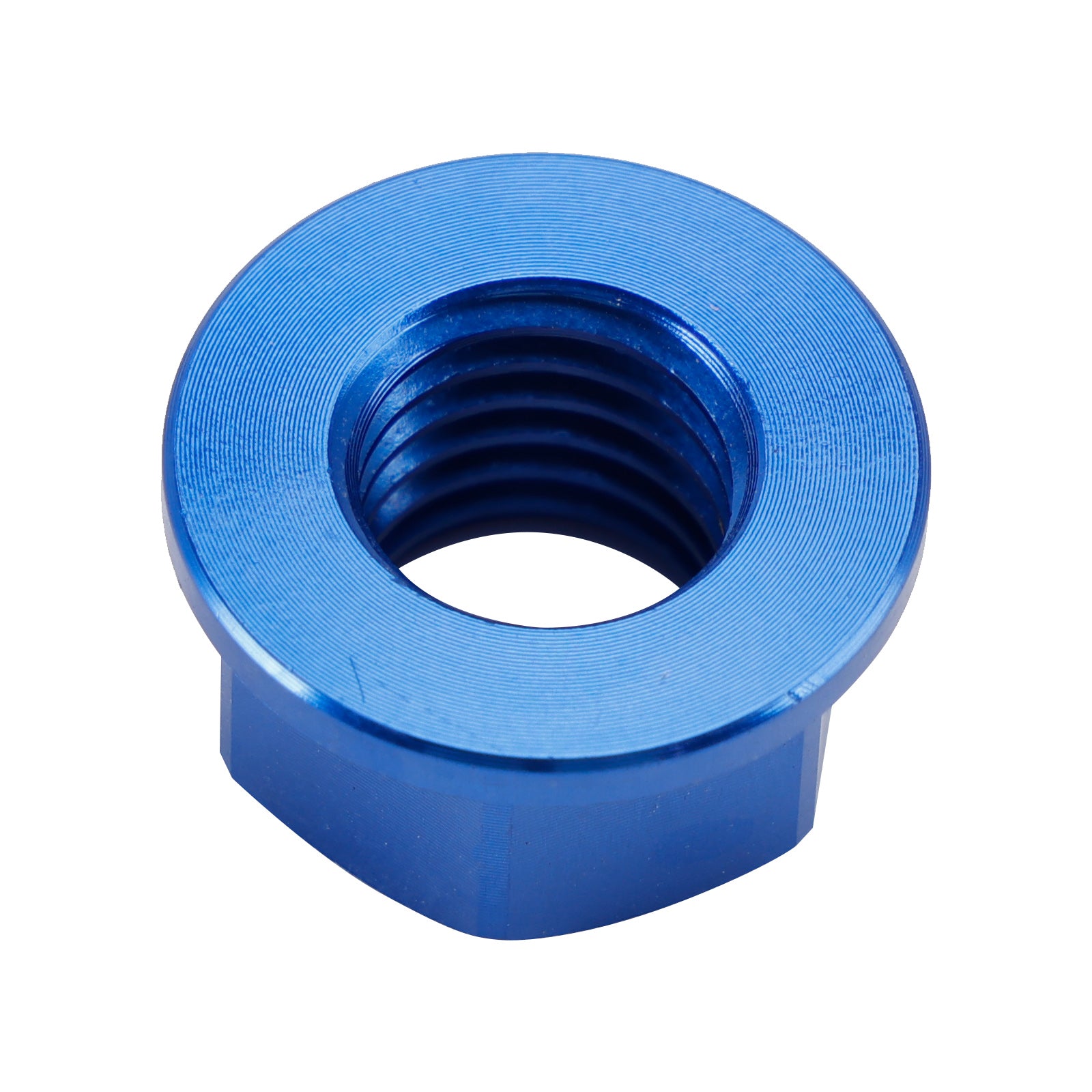 6 Pack Motorcycle Bike Aluminum Rear Sprocket Flange Nuts M10X1.5mm Blue