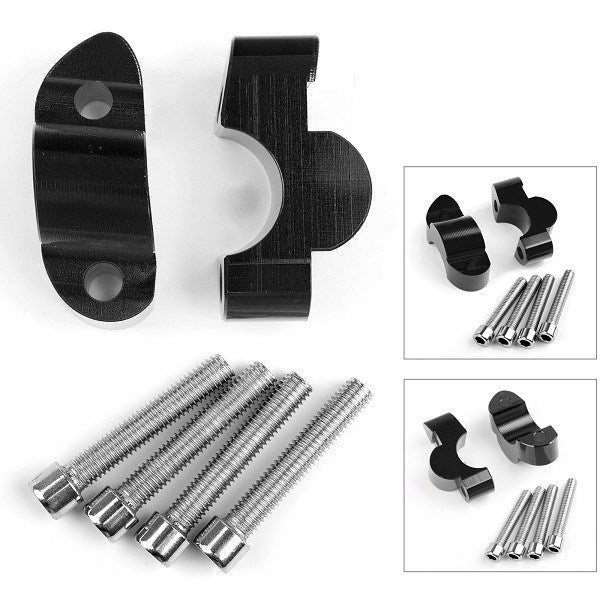 Rehausseurs de guidon 1" Guidon 20 mm pour Suzuki GSX-S1000 GSX-S1000F 2015-2018 Noir