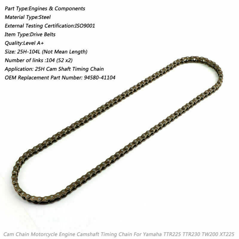 Xt225 Tw200 94580-41104 Kamtiming A1 TTR225 Yamaha-kjede for TTR230 25H-104L