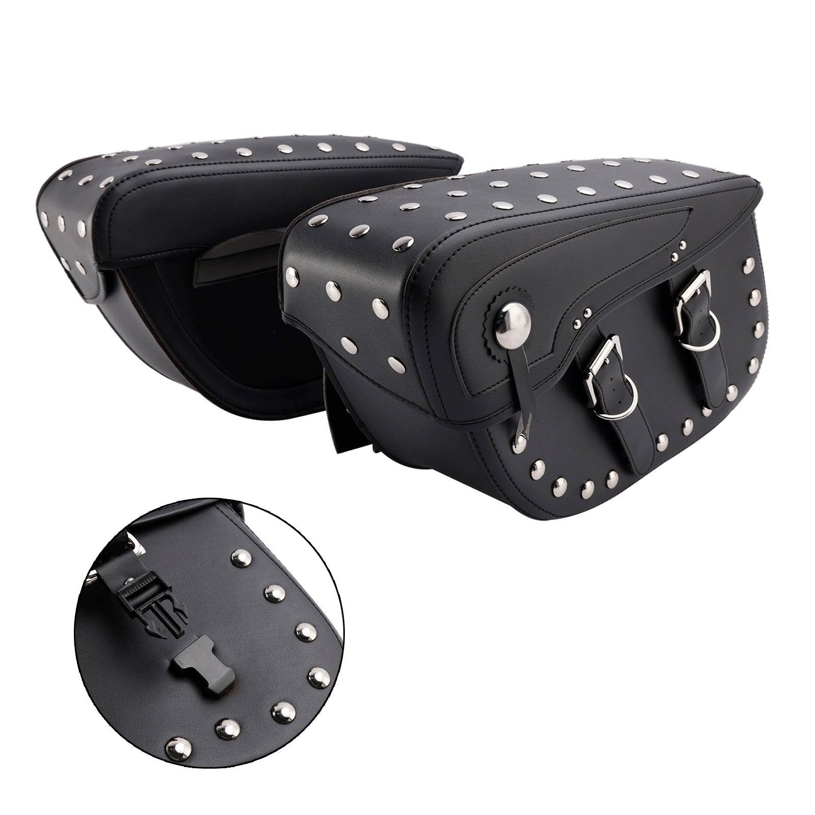 SVARA SIDA SADDLEVAGSVÄG BAG Bagage Pouch Storage Black 80l For Motor Bike