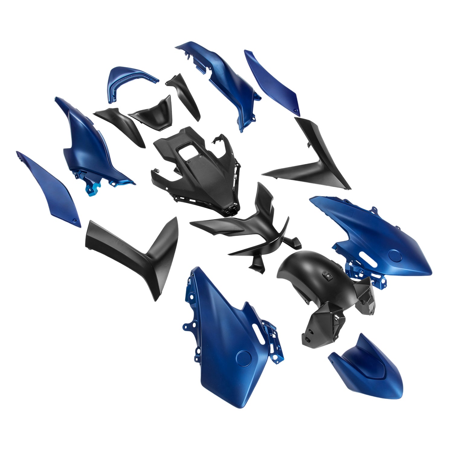 Amotopart 2023-2024 Yamaha T-MAX 560 Black Blue Fairing Kit