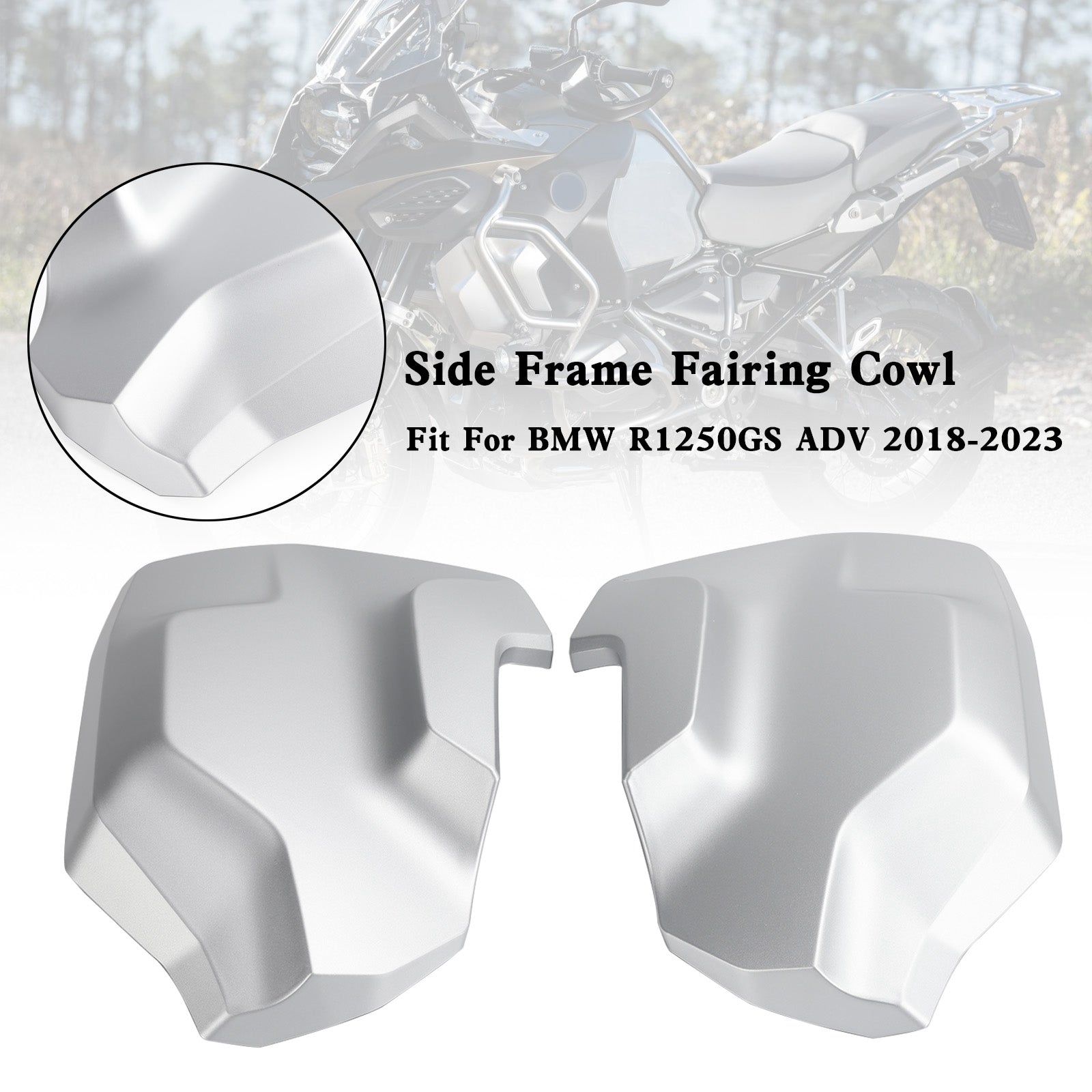 18-23 BMW R1250GS Adv Boczna ramka Fairing Fairing Cowl Strażnik pokrywa chłodnicy