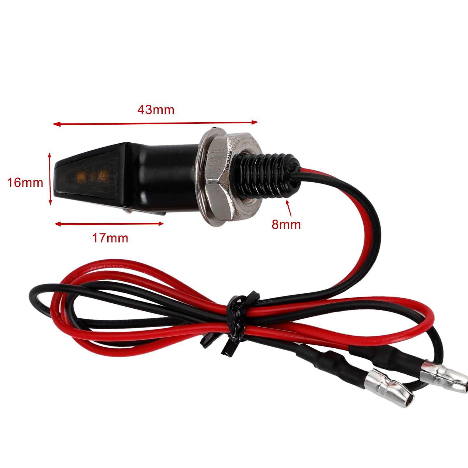 Universal MotorCycle 12V LED Turn Signal Indicator Light 8mm