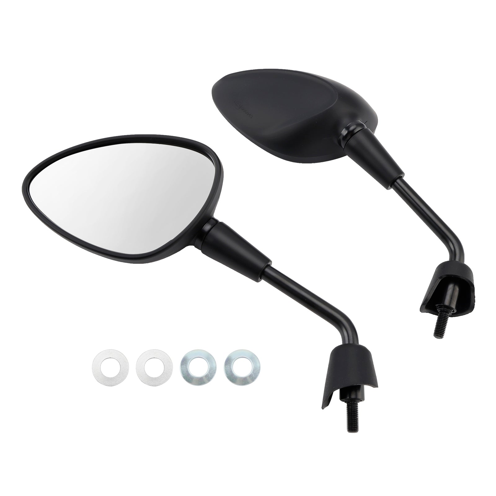 Vespa Sprint 50-150 Primavera 50-125 Gts 125 300 Pair Shorty Mirrors Black