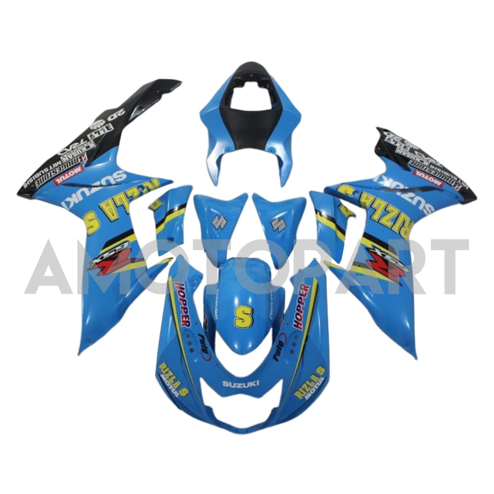 Amotopart 2011-2025 Suzuki GSXR 600/750 Fairing Kit Collection One