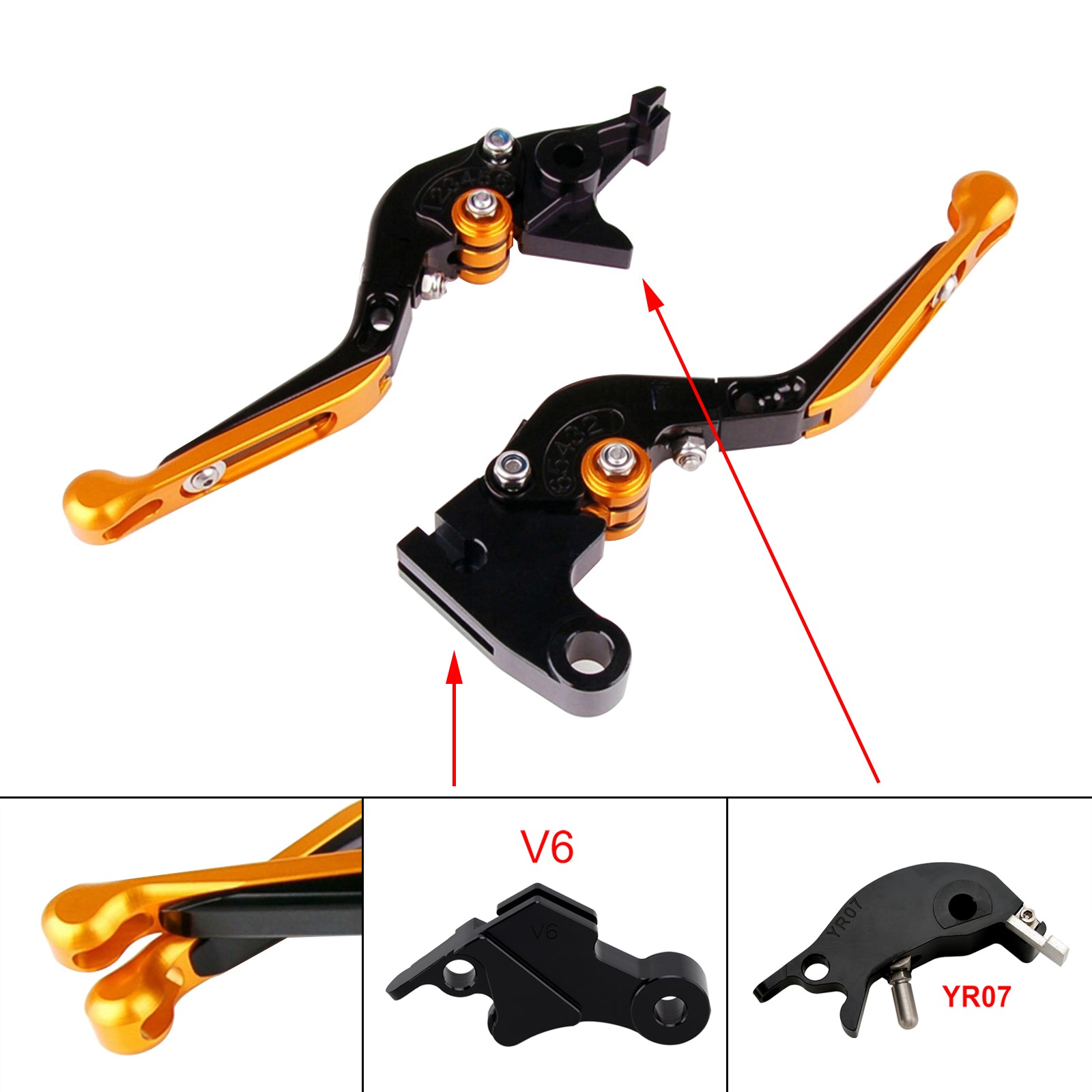 24-25 YAMAHA XSR900 XSR900GP MT-09 MT-09SP Adjustable Clutch Brake Lever
