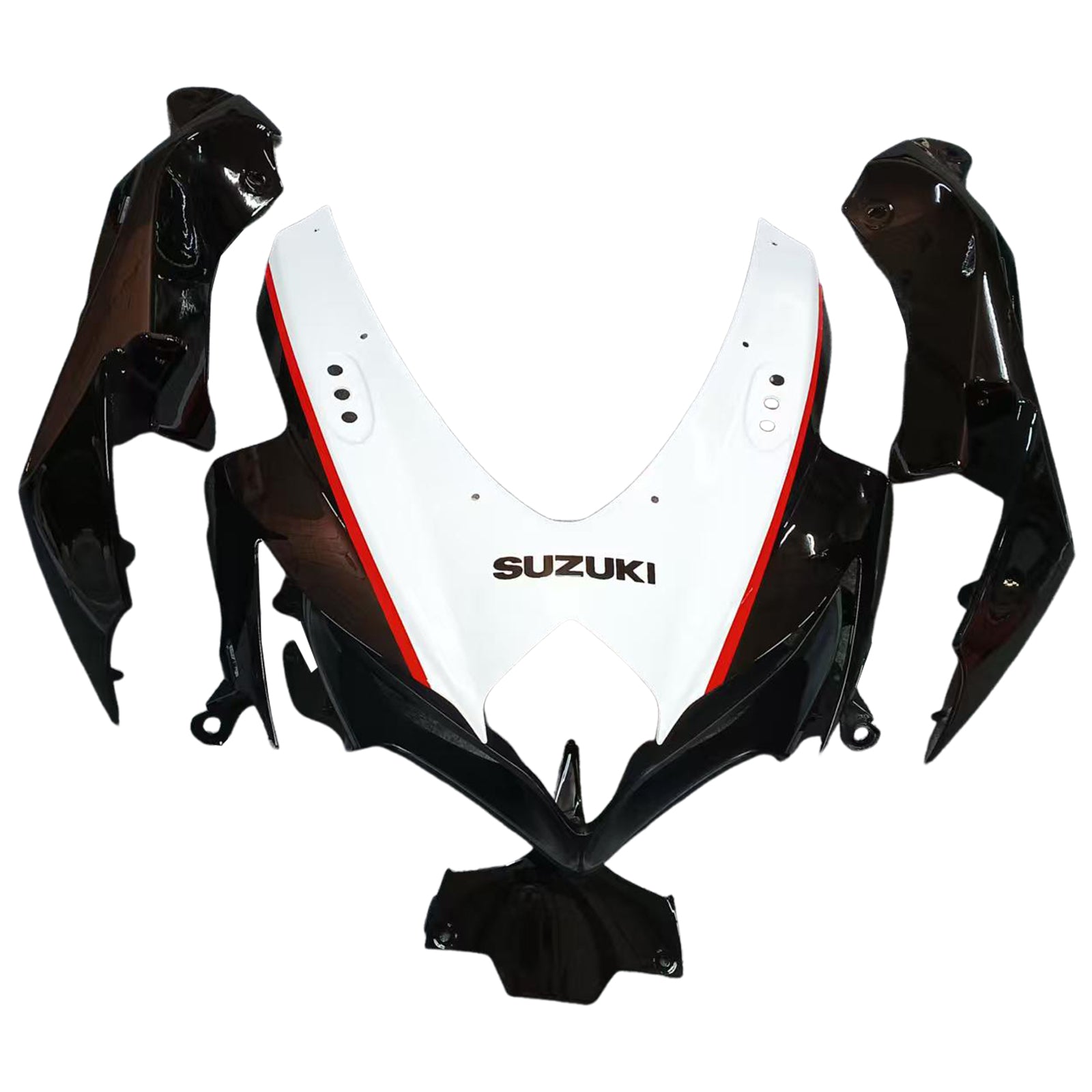 Amotopart 2008-2009 Suzuki GSXR 600/750 Black White Red Fairing Kit