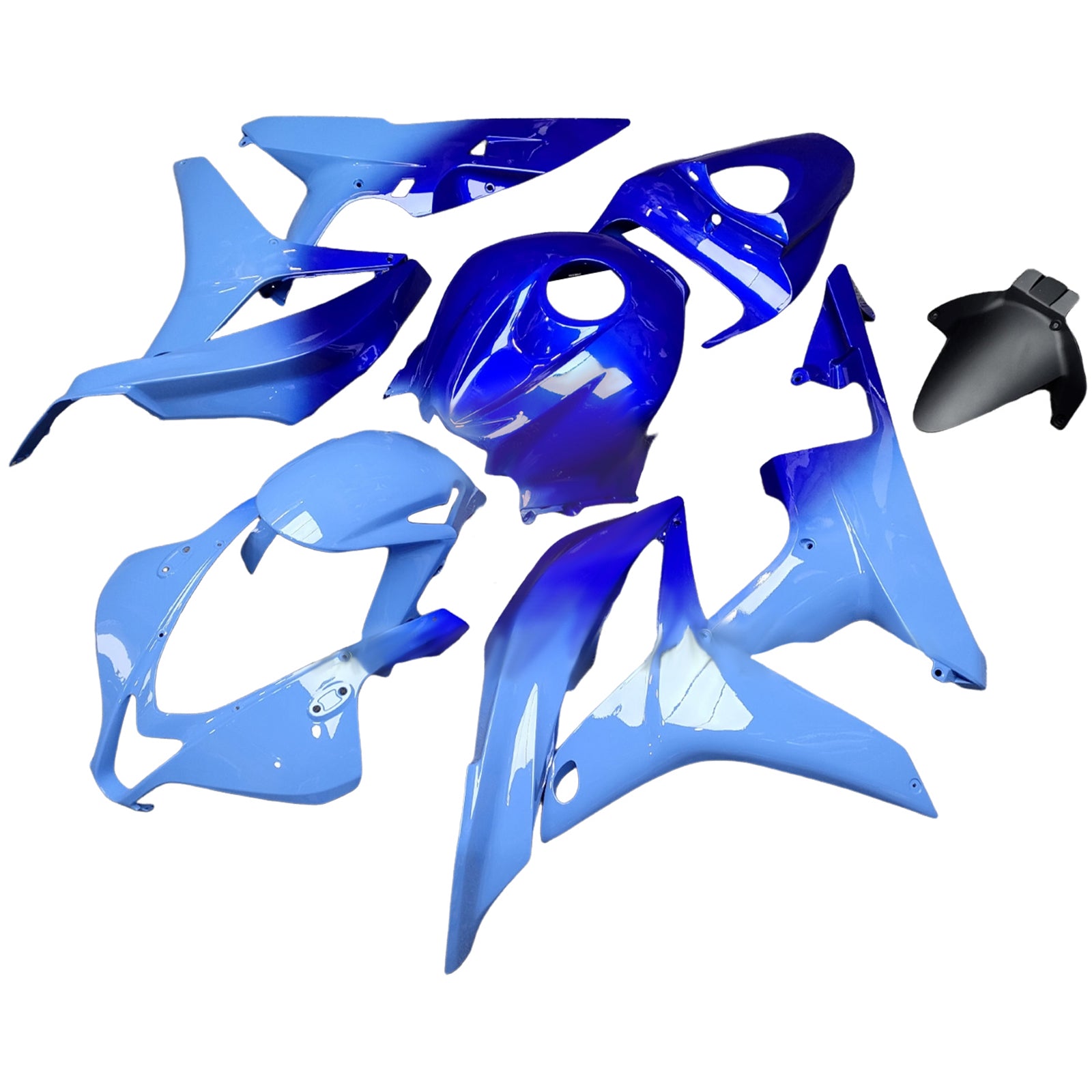 Amotopart 2007-2008 Honda CBR600RR Blue Light Blue Fairing Kit